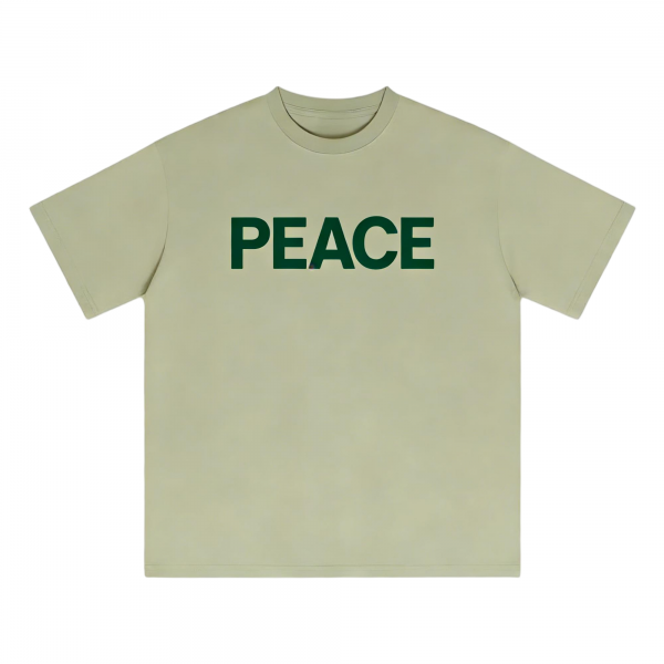 "PEACE" Typography T-Shirt